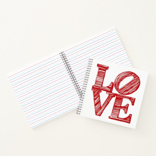 LOVE Journals , Valentine's day gift Notebook Notitieboek (Binnen)