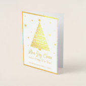 Love Joy Cheer Holiday Seasons Greetings Gold Folie Kaarten (Voorkant)