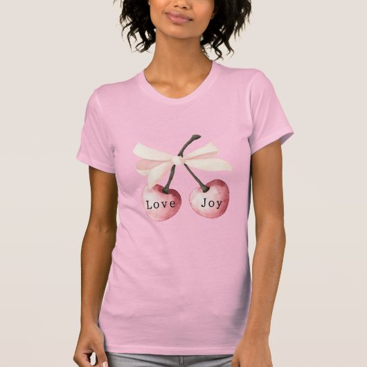 Love Joy Cherries T-shirt (Voorkant)