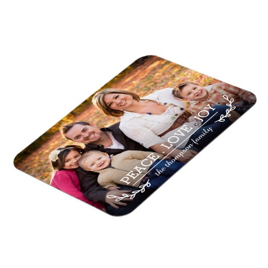 Love & Joy Family Photo Magnet Magneet (Linkerzijde)