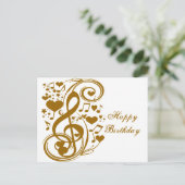 Love & Joy-Gold_ Briefkaart (Staand voorkant)
