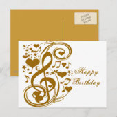 Love & Joy-Gold_ Briefkaart (Voorkant / Achterkant)