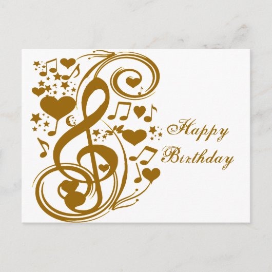 Love & Joy-Gold_ Briefkaart (Voorkant)