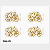 Love & Joy-Gold_ Ovale Sticker (Vel)