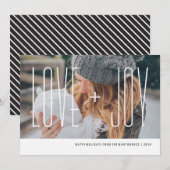 Love+Joy Holiday Kaart - Sneeuw (Voorkant / Achterkant)