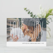 Love+Joy Holiday Kaart - Sneeuw (Staand voorkant)