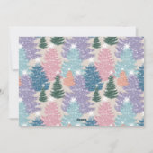Love Joy Hope Pastel Kerstmis Forest 3 Foto Feestdagenkaart (Achterkant)
