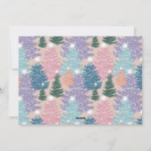 Love Joy Hope Pastel Kerstmis Forest 3 Foto Feestdagenkaart (Achterkant)