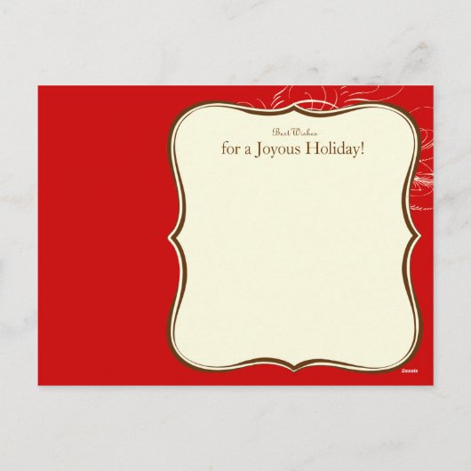 Love & Joy in Houndstooth Feestdagenkaart (Achterkant)