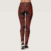 Love Joy Inspiration Words Valentijn day Leggings (Achterkant)