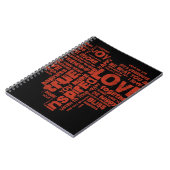 Love Joy Inspiration Words Valentijn day Notitieboek (Linkerzijde)