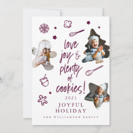 Love Joy kerstkoekjes Family Baking Photoings Feestdagenkaart
