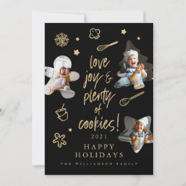Love Joy kerstkoekjes Family Baking Photoings Feestdagenkaart