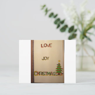 Love Joy Kerstmis Briefkaart