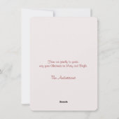 Love Joy Laughter kerstfoto Flat Card Feestdagenkaart (Achterkant)