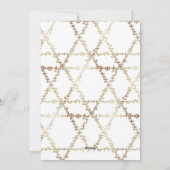 Love Joy Light Star van David Happy Hanukkah Foto Feestdagenkaart (Achterkant)