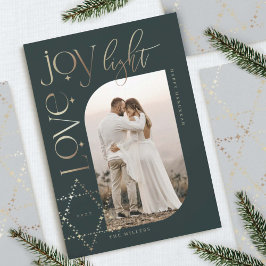 Love Joy Light Star van David Happy Hanukkah Foto Feestdagenkaart