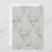 Love Joy Light Star van David Happy Hanukkah Foto Feestdagenkaart (Achterkant)