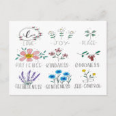 Love Joy Peace Briefkaart (Voorkant)