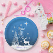 Love, Joy, Peace, Christmas - Personalize Papieren Bordje (Feest)