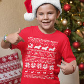 Love Joy Peace Corgis Festive Kerstfeestdag T-shirt