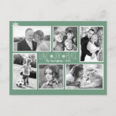 Love Joy Peace kerstsnowflakes Foto Briefkaart (Voorkant)