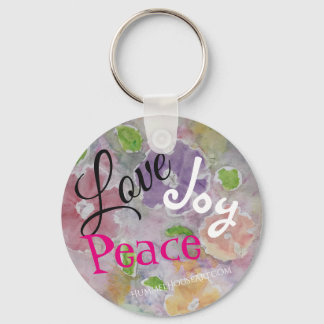 Love Joy Peace Keyring Sleutelhanger