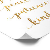 love, joy, peace, patience, kindness - art print (Hoek)