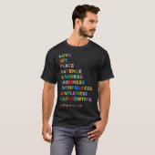 Love Joy Peace Patience Kindness Gentleness T-shirt (Voorkant volledig)