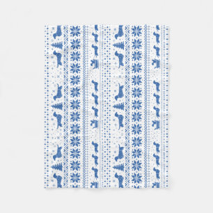 Love Joy Peace Wiener Dogs Dachshunds Kerstmis Fleece Deken