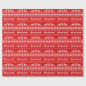 Love Joy Peace Wiener Dogs-kerstdachshunds Cadeaupapier (Vlak)