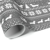 Love Joy Peace Wiener Dogs-kerstdachshunds Cadeaupapier (Rol Hoek)