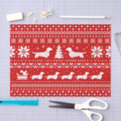 Love Joy Peace Wiener Dogs | Kerstmis in Dachshund Tissuepapier (Craft)