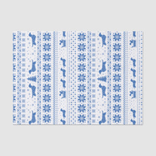 Love Joy Peace Wiener Dogs   Kerstmis in Dachshund Tissuepapier