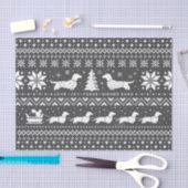 Love Joy Peace Wiener Dogs | Kerstmis in Dachshund Tissuepapier (Craft)