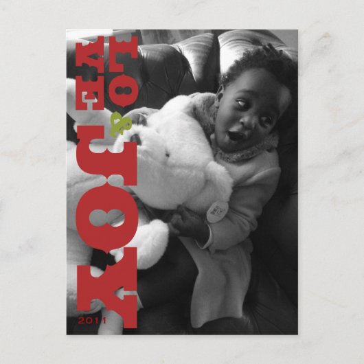 Love & Joy Photo Briefkaart (Voorkant)