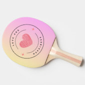 Love & Joy Ping Pong Set Tafeltennisbatje (Zijkant)