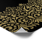 Love Jubileum Celebration Photo Black n Gold Poster (Hoek)