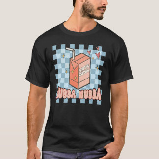 Love Juice Retro Groovy Valentijnsdag Checkered T-shirt