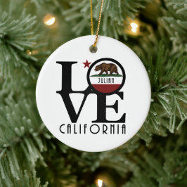 LOVE Julian California Keramisch Ornament