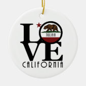 LOVE Julian California Keramisch Ornament (Voorkant)