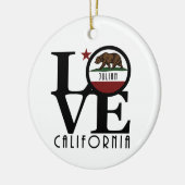 LOVE Julian California Keramisch Ornament (Links)