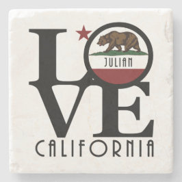 LOVE Julian California Stenen Onderzetter