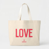 LOVE Jumbo Canvas tas (Voorkant)