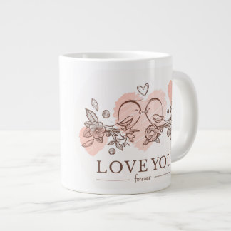 "Love" Jumbo-Mok Grote Koffiekop
