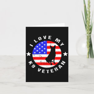 Love K9 Veteraan - Militaire Politiehond Prestatie Kaart