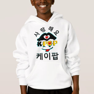 ‡ Love K-Pop Stijlvolle Kinderen sweatshirt met ca