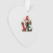 LOVE Kabouter Kerstmis Ornament (voorkant)