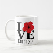 LOVE Kalaheo Red Hibiscus 11oz Koffiemok (Links)