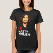 Love Kamala Harris Nasty Woman T-shirt voor mannen (Voorkant)